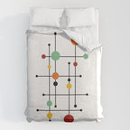 Mid Century Modern 1-4 Duvet Cover Gallery Image 6