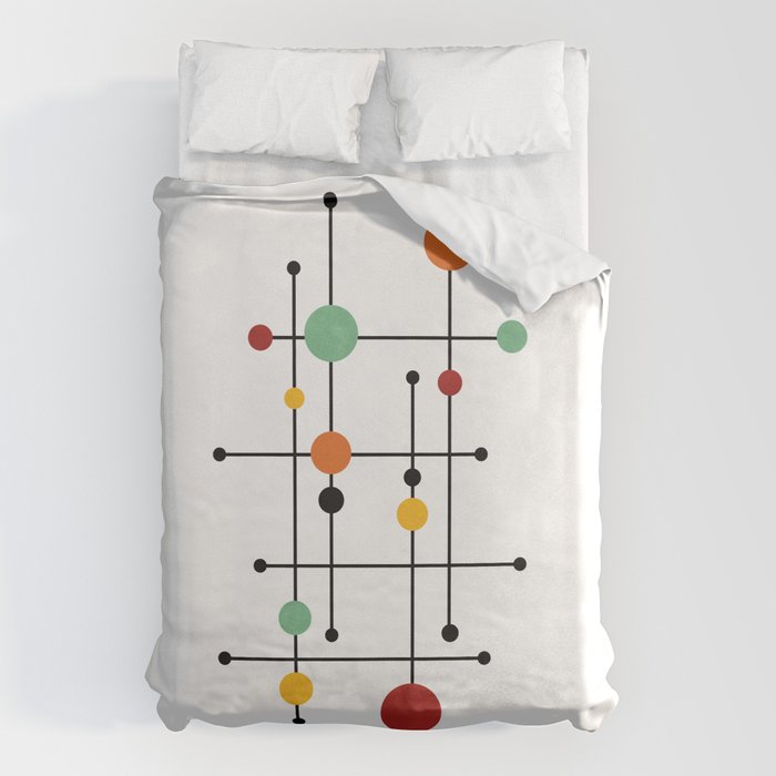 Mid Century Modern 1-4 Duvet Cover Gallery Image 6