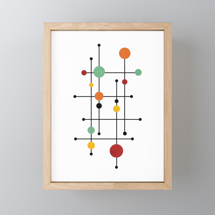 Mid Century Modern 1-4 Mini Art Print Gallery Image 1