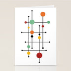 Mid Century Modern 1-4 Stationery Card Gallery Image 2