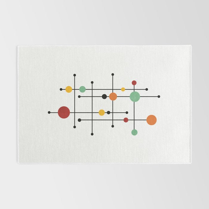 Mid Century Modern 1-4 Rug Gallery Image 2