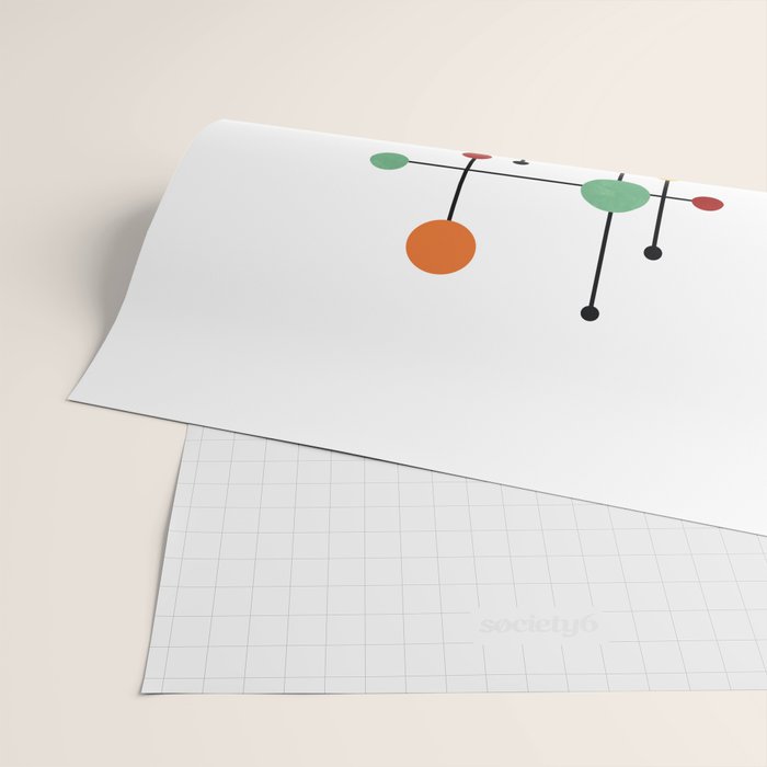 Mid Century Modern 1-4 Wrapping Paper Gallery Image 2