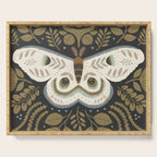 Folk Art Moth - Black Serving Tray Gallery Image 1