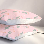 Retro hand drawn cactus plant pattern Pillow Sham Gallery Image 3