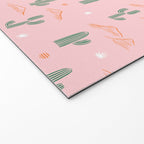 Retro hand drawn cactus plant pattern Welcome Mat Gallery Image 2