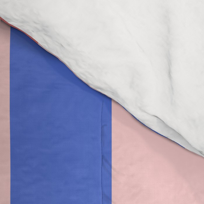 Blush and blue lines Comforter Gallery Image 4
