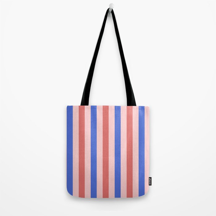 Blush and blue lines Tote Bag Gallery Image 2