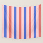 Blush and blue lines Wall Tapestry Gallery Image 4