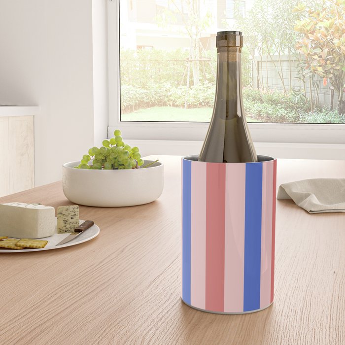 Blush and blue lines Wine Chiller Gallery Image 4