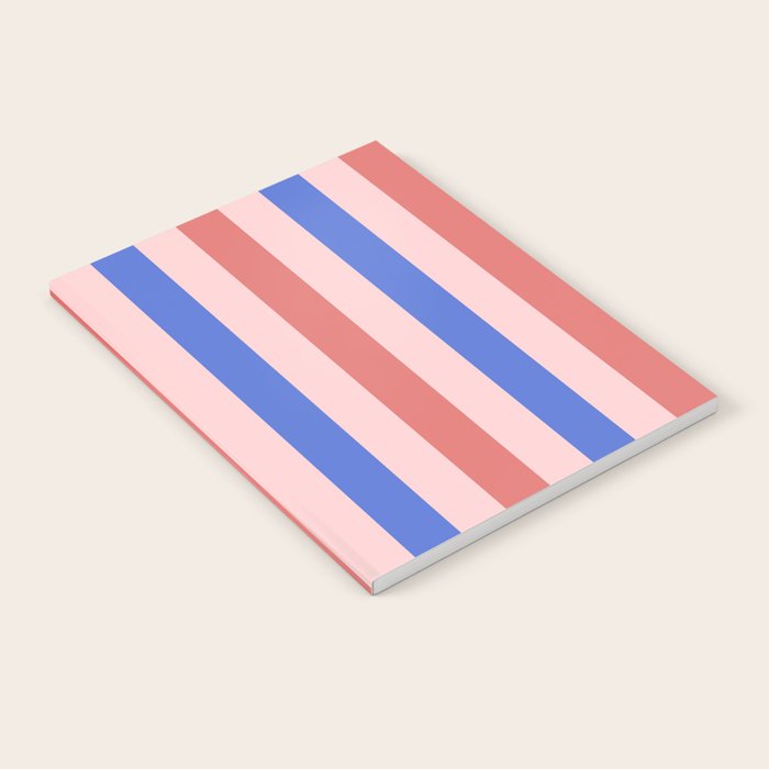 Blush and blue lines Notebook Gallery Image 1