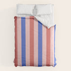 Blush and blue lines Comforter Gallery Image 6
