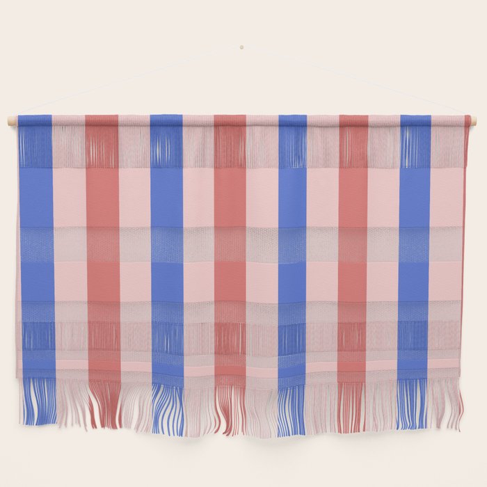 Blush and blue lines Wall Hanging Gallery Image 1
