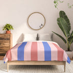 Blush and blue lines Comforter Gallery Image 3