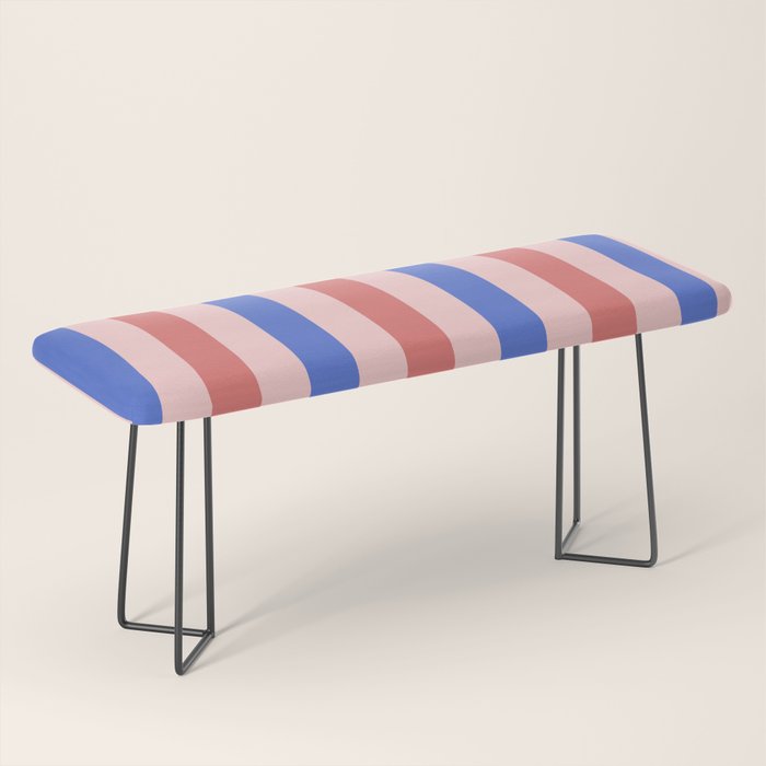 Blush and blue lines Bench Gallery Image 1
