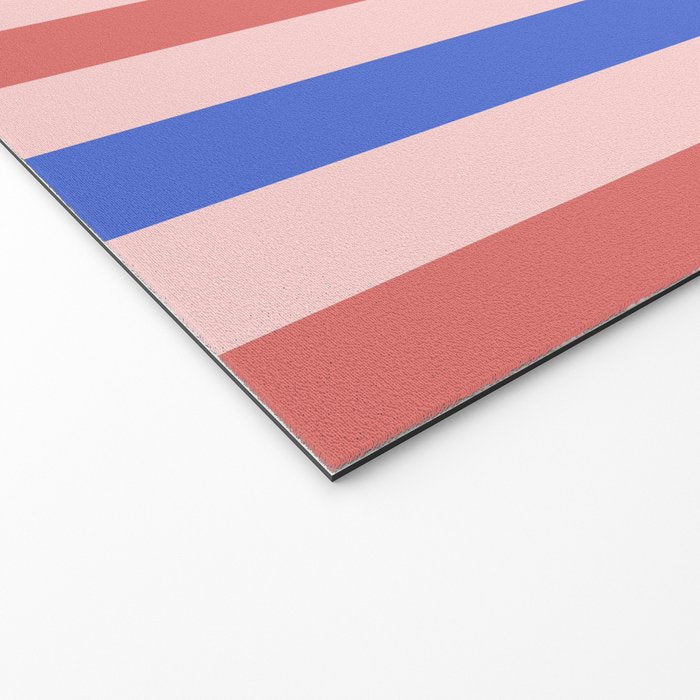Blush and blue lines Welcome Mat Gallery Image 2