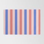 Blush and blue lines Rug Gallery Image 2