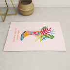 Grow where you are planted - Cowboy boot with Foliage Rug Gallery Image 1