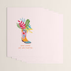 Grow where you are planted - Cowboy boot with Foliage Wrapping Paper Gallery Image 3