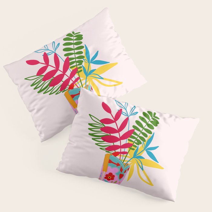 Grow where you are planted - Cowboy boot with Foliage Pillow Sham Gallery Image 1