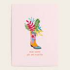 Grow where you are planted - Cowboy boot with Foliage Poster Gallery Image 4