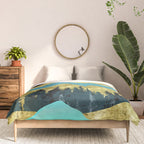 Mountain Adventure Gold Teal  Comforter Gallery Image 3
