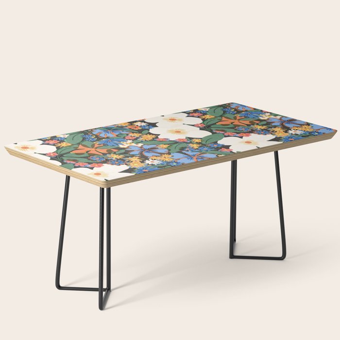 Grandma's Garden Dark Background Coffee Table Gallery Image 1
