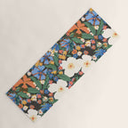 Grandma's Garden Dark Background Yoga Mat Gallery Image 1