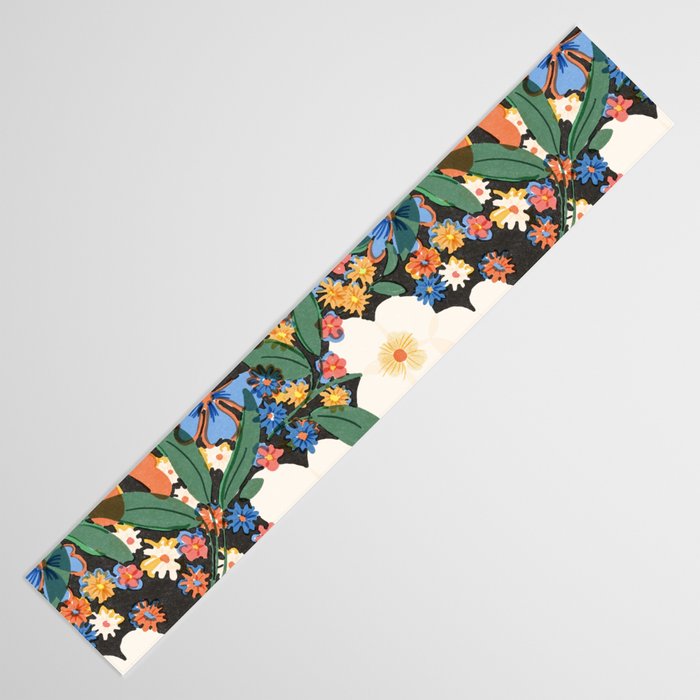 Grandma's Garden Dark Background Table Runner Gallery Image 3