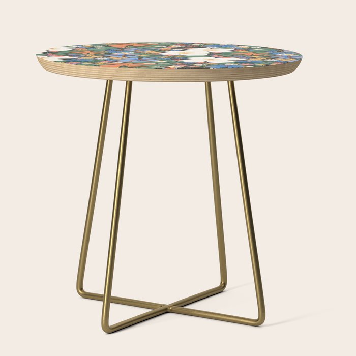 Grandma's Garden Dark Background Side Table Gallery Image 1
