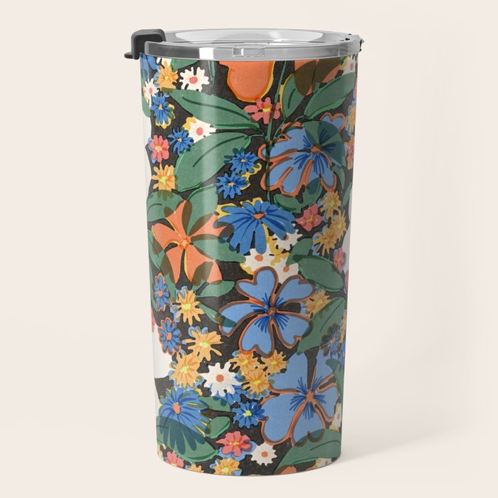 Grandma's Garden Dark Background Travel Mug Gallery Image 3