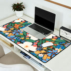 Grandma's Garden Dark Background Desk Mat Gallery Image 2