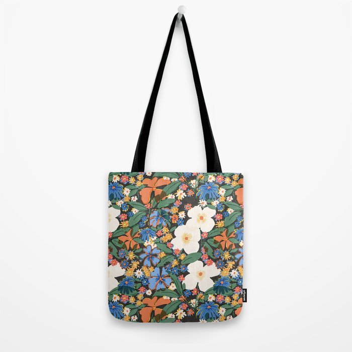 Grandma's Garden Dark Background Tote Bag Gallery Image 2