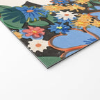 Grandma's Garden Dark Background Welcome Mat Gallery Image 2