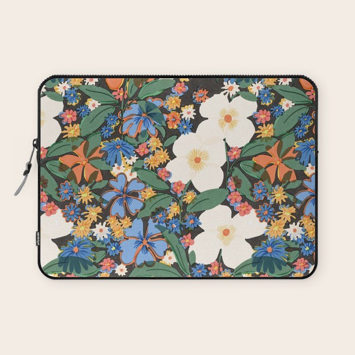 Grandma's Garden Dark Background Laptop Sleeve Gallery Image 1