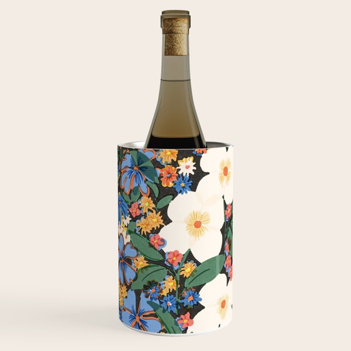 Grandma's Garden Dark Background Wine Chiller Gallery Image 1