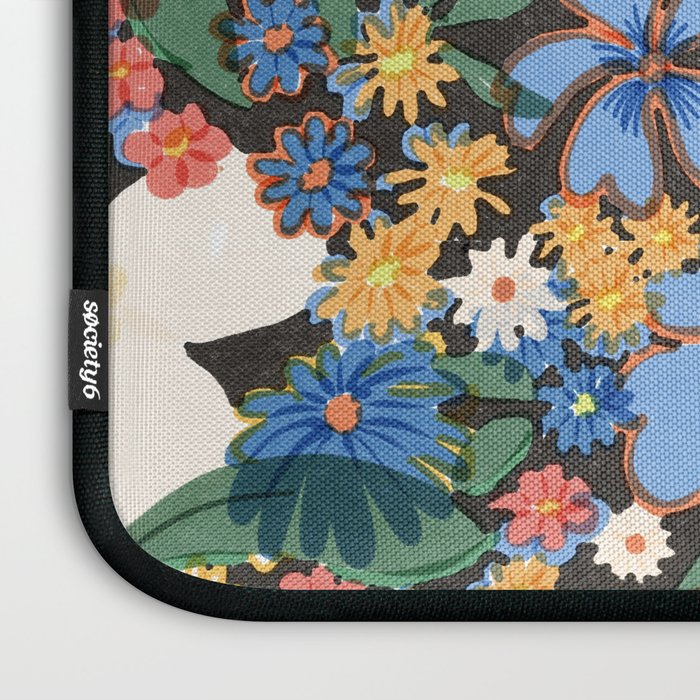 Grandma's Garden Dark Background Laptop Sleeve Gallery Image 3
