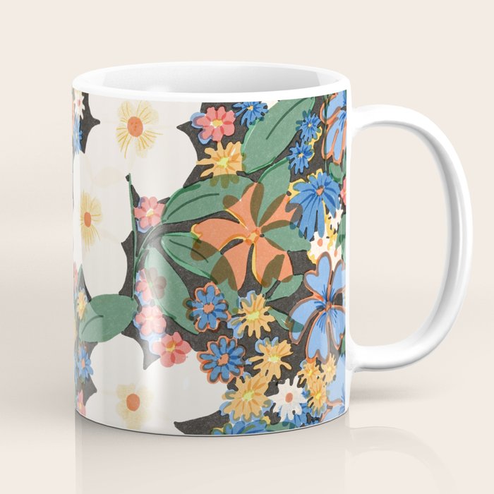 Grandma's Garden Dark Background Coffee Mug Gallery Image 1