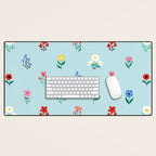 Spring Flowers Desk Mat Gallery Image 1