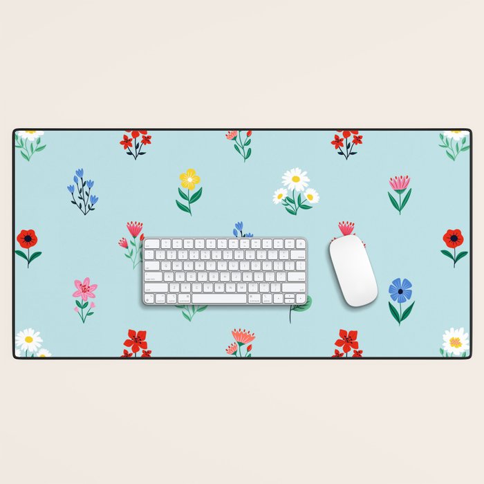 Spring Flowers Desk Mat Gallery Image 1