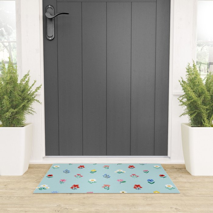 Spring Flowers Welcome Mat Gallery Image 3