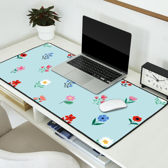 Spring Flowers Desk Mat Gallery Image 2