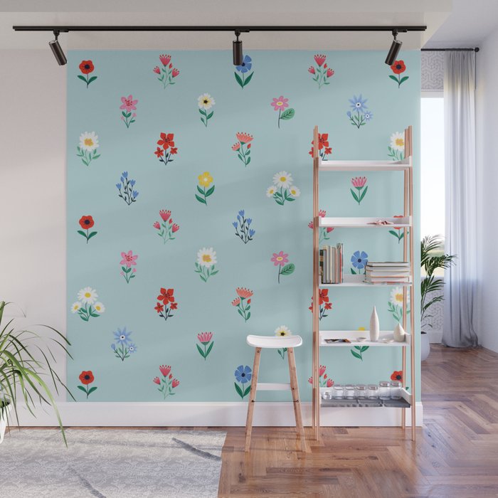 Spring Flowers Wall Mural Gallery Image 1