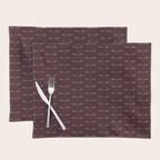 Dragonfly Pattern III Dark Red Placemat Gallery Image 1