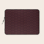 Dragonfly Pattern III Dark Red Laptop Sleeve Gallery Image 1