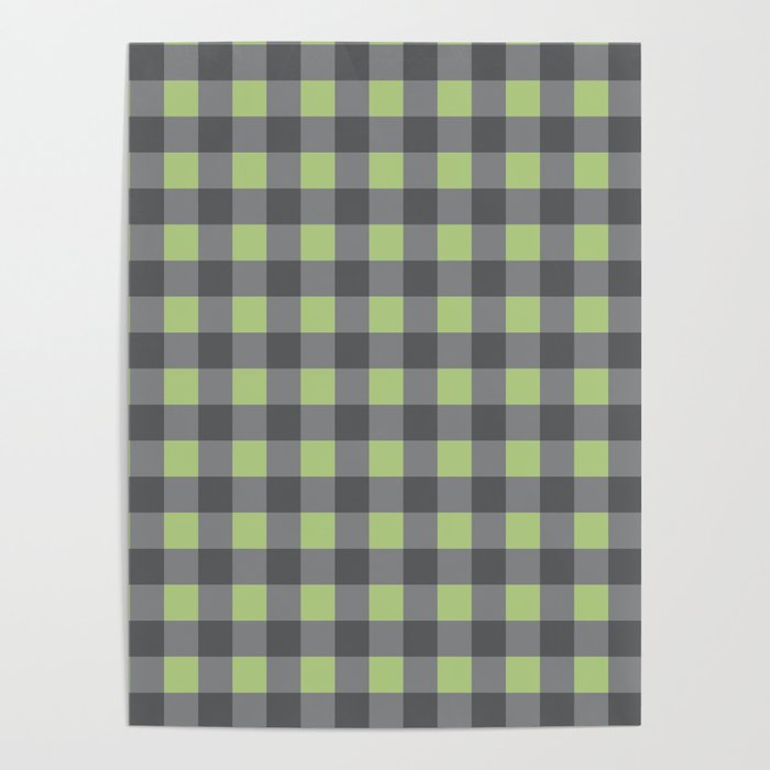 Small Blocks - Spring Green and Grays Poster Gallery Image 4