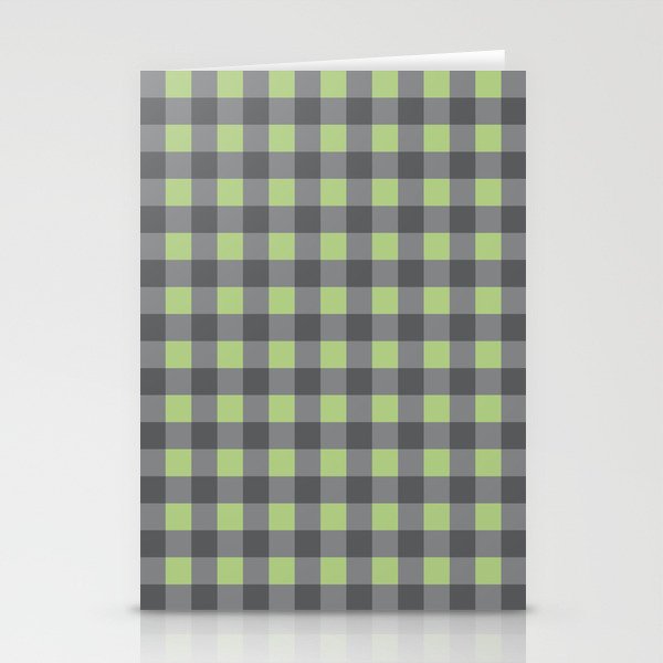 Small Blocks - Spring Green and Grays Stationery Card Gallery Image 2