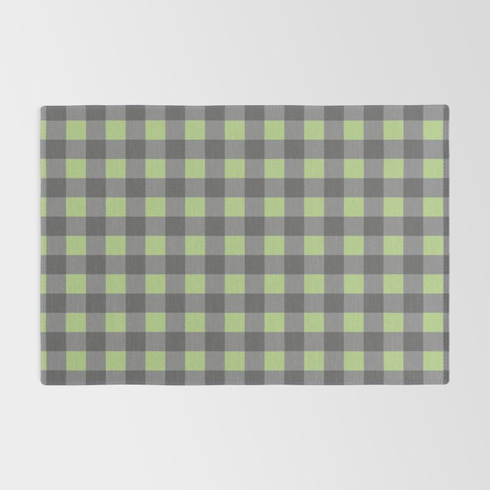 Small Blocks - Spring Green and Grays Rug Gallery Image 2