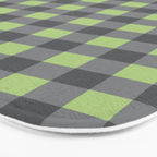 Small Blocks - Spring Green and Grays Bath Mat Gallery Image 3