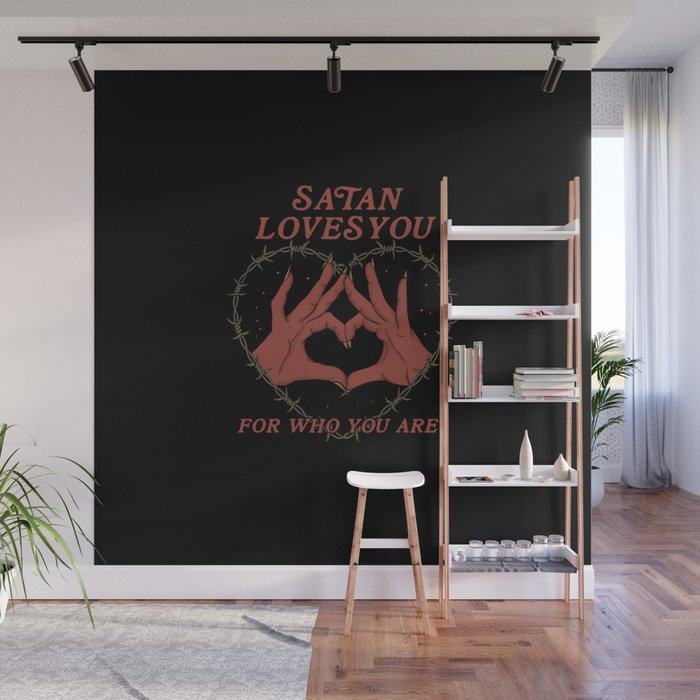 Satan Loves You Wall Mural Gallery Image 1