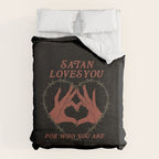 Satan Loves You Duvet Cover Gallery Image 6